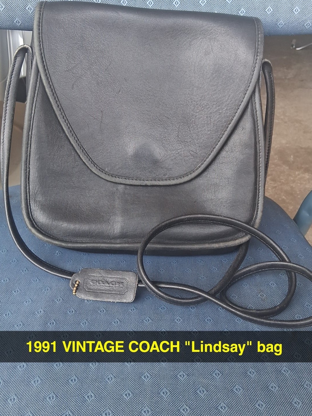 VTG COACH Station Silhouette Crossbody Bag.